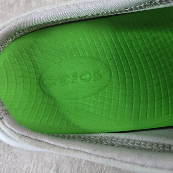 Oofos Oocoozie Mules Womens 8.5 Gray Mesh Recovery Slip On Sport Comfort Shoes - Picture 10 of 11